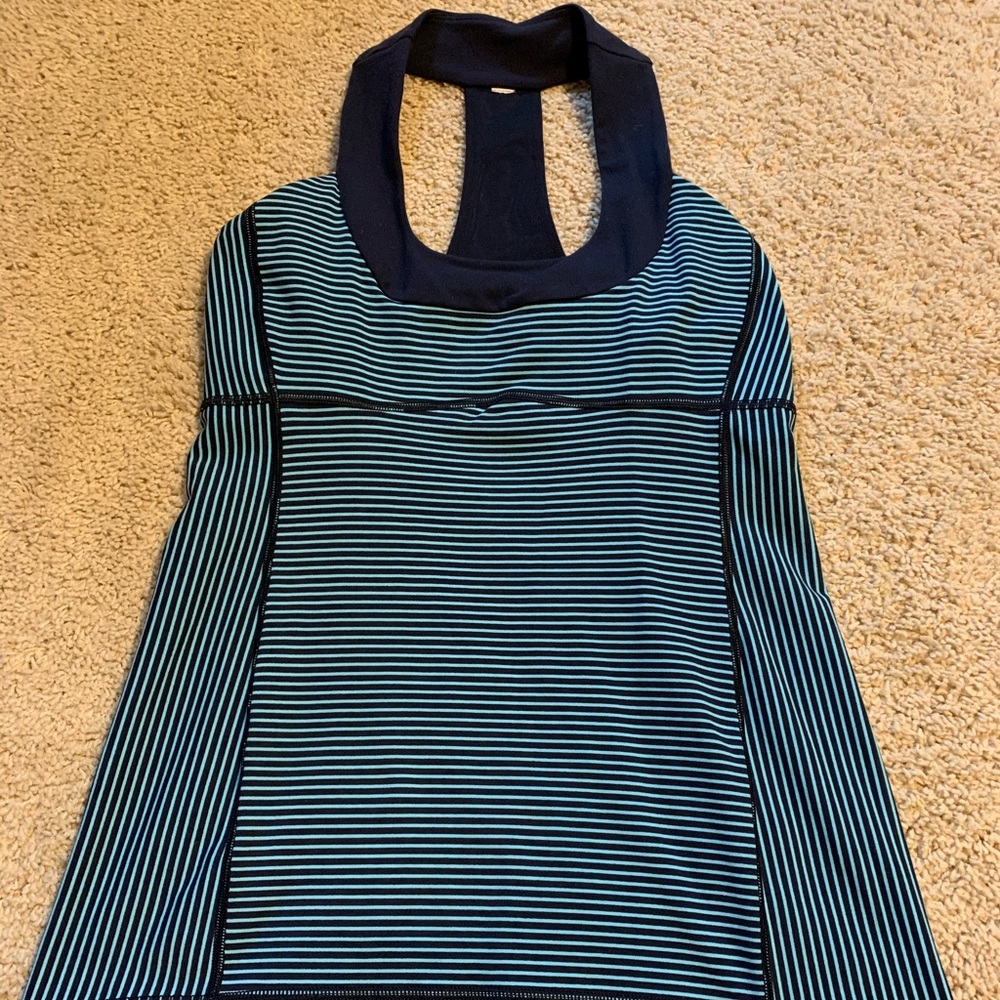 Blue Lululemon tank top